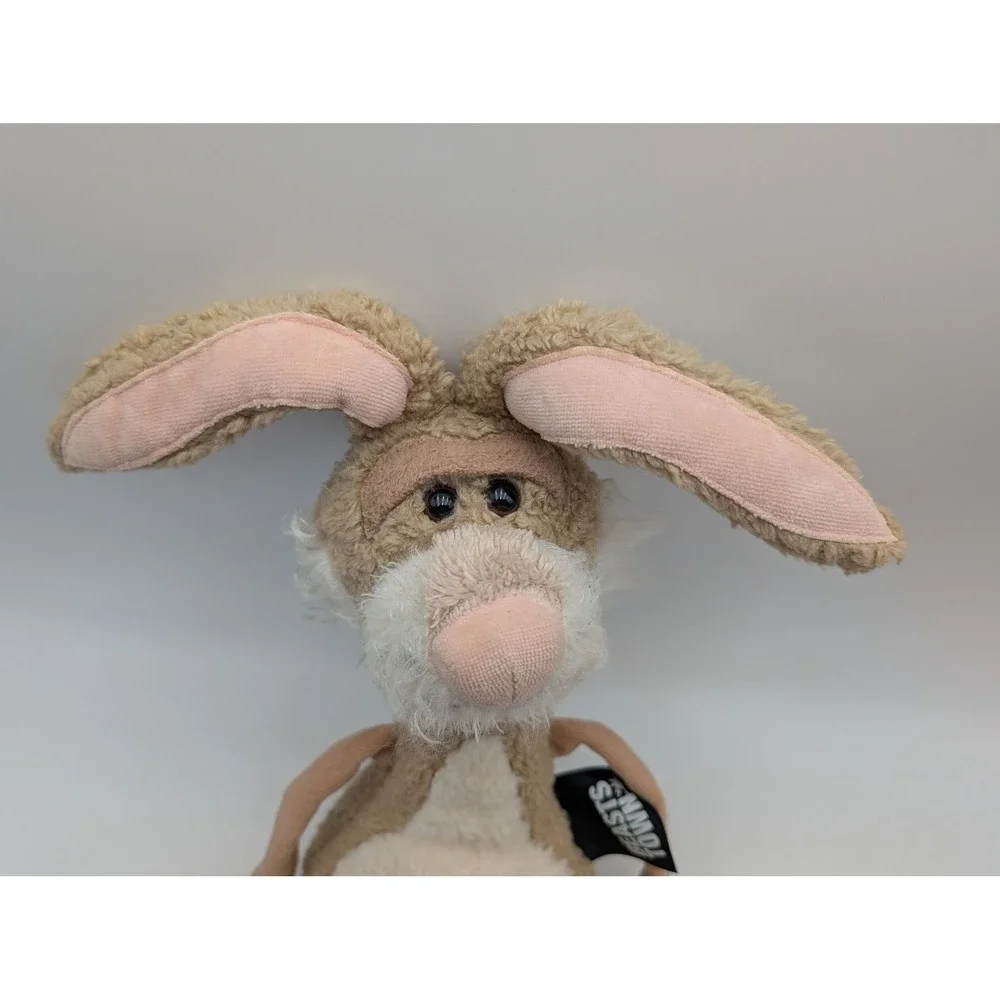 Sigikid Beasts Town Lazy Bunny Plush Tan Rabbit Long Ears 15 Inch Stuffed Animal